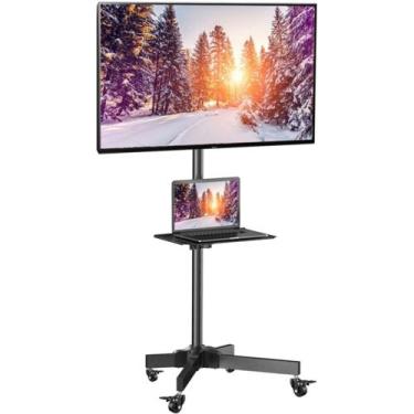 Imagem de Suporte Tv Chao Com Rodinhas Estante Monitor - Alecrim