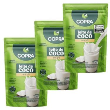 Imagem de KIT 3 Leite de Coco em Pó Natural 100g Copra