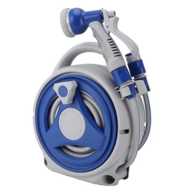 Imagem de Pissente Carrealheiro de Mangueira Portátil, Moldura de Mangueira de Jardim Bobina de à Prova de Sol Com 15m Bico de Tubo de água para Rega de Quintal Em Casa