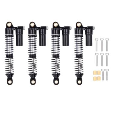 Imagem de TRX4M Brass & Aluminium Shocks 53mm/59mm/66mm/78mm Long Threaded Shock Absorber Oil Damper for TRX-4M 1/18 RC Crawler Upgrades (Black,66mm)