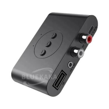 Imagem de Receptor De Áudio Bluetooth 5.3 NFC USB Adaptador Sem Fio Com Microfon