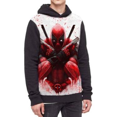 Imagem de Moletom Com Capuz Deadpool Ref:418 - smoke, Preto, M