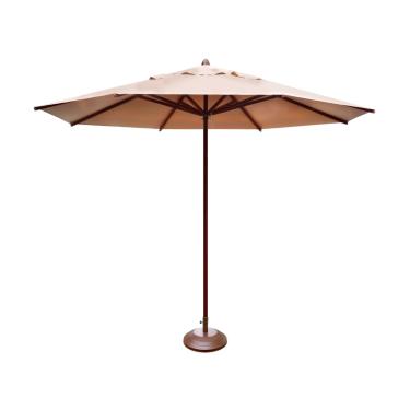 Imagem de Ombrelone Guarda Sol Piscina Casa Praia Base Marrom 240cm