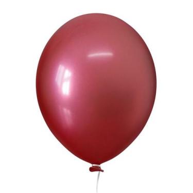 Imagem de Balão Bexiga 9" Metalizado Alumínio Cromado Metálico Evento - Crgfesta