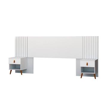 Imagem de Cabeceira Box Ripada 106x225cm Lady Branco