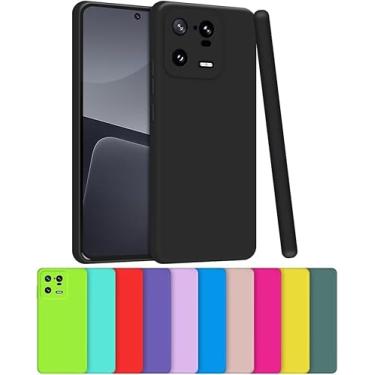Imagem de Capa Capinha Case Compatível Xiaomi 13 Pro Silicone Aveludada Com Proteção De Câmera (VERDE LIMÃO)