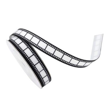 Imagem de Vaveren Fita de filme para embalagem de presente, fita decorativa de 5 jardas para costura, artesanato, festa, caixa de bolo, 1cm