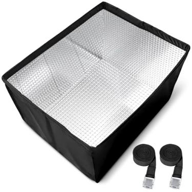 Imagem de Ideal Swan Capa de ar condicionado para janela de inverno à prova de poeira à prova d'água para unidade externa, capa de unidade CA para janela externa, capas de proteção contra congelamento com 3