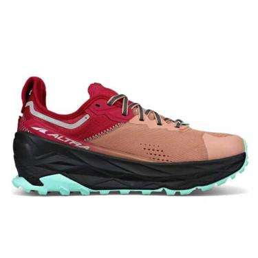 Imagem de ALTRA Women's AL0A7R74 Olympus 5 Trail Running Shoe, Brown/Red - 6.5 M US