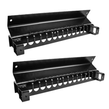 Imagem de Selvouth Suporte de corrente de reboque de alumínio de 61 cm (pacote com 2) – para 1,5 cm, 1,2 cm, ganchos forjados – suporte de carga de reboque resistente para correntes e fichários – comporta até