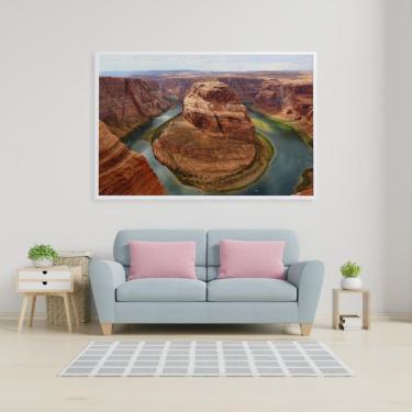 Imagem de Quadro Horseshoe Bend Arizona 60x40 Cm Vidro Impresso