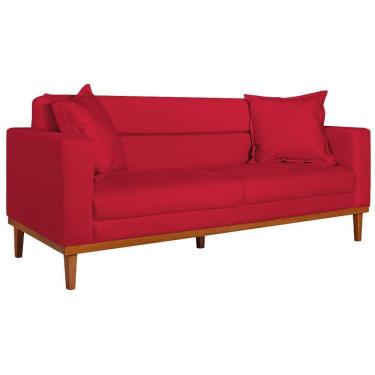 Imagem de Sofá 2 Lugares Viena Suede Vermelho