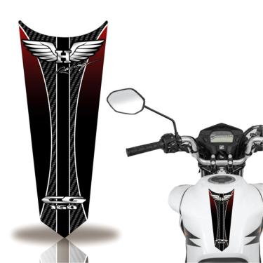 Imagem de Adesivo Faixa Gravata Tanque Moto Cg 160 150 Titan Fan 160 Asa Vermelha