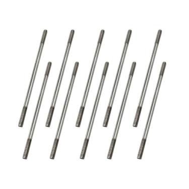 Imagem de 10PCS RC Toy Pushrod Connector RC Boat Airplane M4x100mm Double End Threaded Pull Rod Servo Linkage Rod for RC Boat Airplane Helicopter Car DIY Model Toy Servo Connecting Rod Parts (M4x100mm)