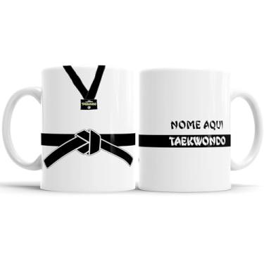 Imagem de Caneca Arte Marcial Taekwondo Faixa Preta (COM NOME)