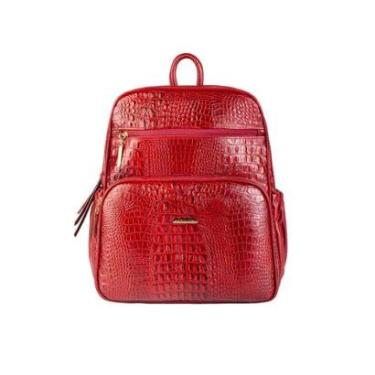 Imagem de Mochila feminina de couro croco Zaya-Feminino