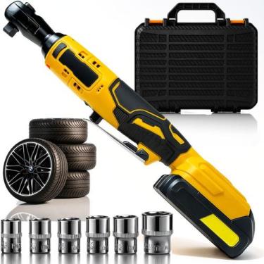 Imagem de Chave Catraca Eletrica Bivolt Soquetes Com 2 Baterias - Genérico