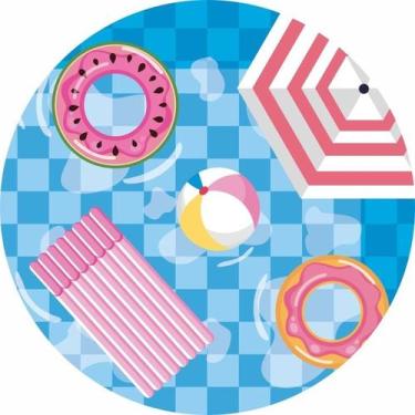 Imagem de Painel Festa Redondo C/ Elástico 1,50m Pool Party - Fadrix, Pool party