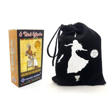 Imagem de Baralho Tarô Egípcio 78 Cartas Com Manual Bolsa Brinde - Mandala