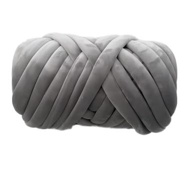 Imagem de Fio de lã de cristal super macio – 500 g de lã grossa da Islândia DIY para tricô à mão, lavável na máquina, perfeito para fazer cobertores, bolsas, travesseiros e acessórios para animais de estimação