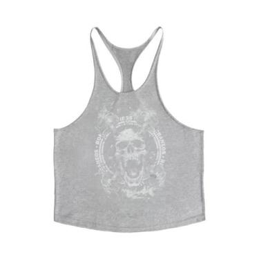 Imagem de Camiseta Regata Masculina De Algodão De Secagem Rápida Com Estampa De 