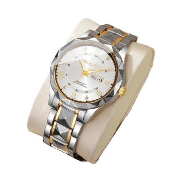 Imagem de Relógio De Luxo Masculino Com Pulseira De Aço Inoxidável Mostrador Rom