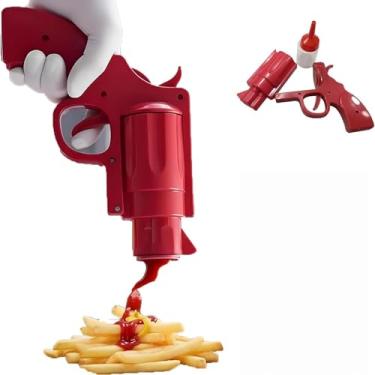 Imagem de LUOBEIYAOHL Dispensador de ketchup Gun para saladas, acetato, vinagre, molho de tomate