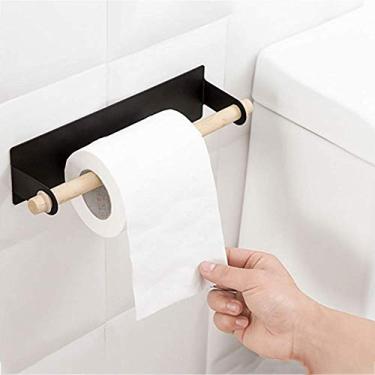 Imagem de U5GAAALPPQ9 Suporte de papel higiênico acessórios de banheiro suporte de toalha de papel adesivo suporte de armazenamento de parede arte de ferro cozinha armário de banheiro armário prateleira de