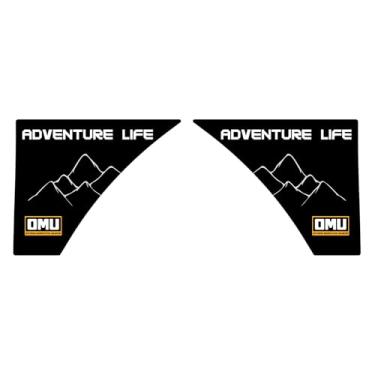 Imagem de OMU Adesivos de carro Fender para Ford Bronco 2021 2022 2023 2024, adesivos de ventilação, adesivos de padrão de montanha, acessórios externos duráveis para aprimoramento de estilo off-road