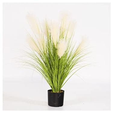 Imagem de SLGGPJBU Plantas falsas plantas artificiais árvores artificiais para uso externo e interno, árvores de plantas falsas em vaso para decoração de jardim de casa e escritório, presente plantas