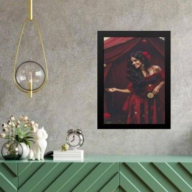 Imagem de Quadro Umbanda Pombagira Cigana 45X34Cm - Com Vidro