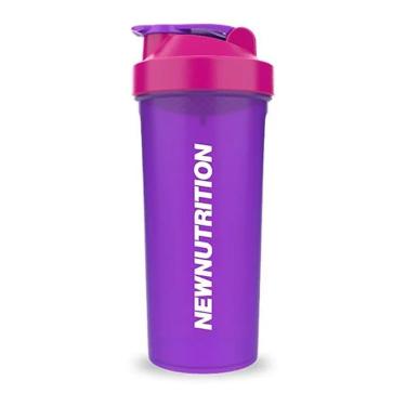 Imagem de Coqueteleira Preta Com Tampa Azul - NewNutrition-Unissex