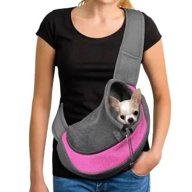 Imagem de Bolsa Canguru Transporte Pet Gato Cachorro Animais Estimaçao Confortavel Passeio Viagem Caminhada Lazer Seguraça