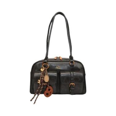 Imagem de Bolsa De Ombro Feminina Com Múltiplos Bolsos E Ferragens Douradas  Ele