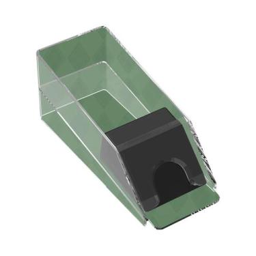 Imagem de Embaralhador De Cartas Em Acrílico Preto Para 4/6 Baralhos, Ideal Para