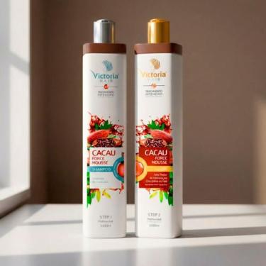 Imagem de Kit SemiDefinitiva Cacau Force Victoria Hair Cosméticos Profissional 1
