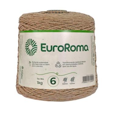Imagem de Barbante Têxtil Nº6 Cores EuroRoma 1kg 1016m - Unidade -, Bege