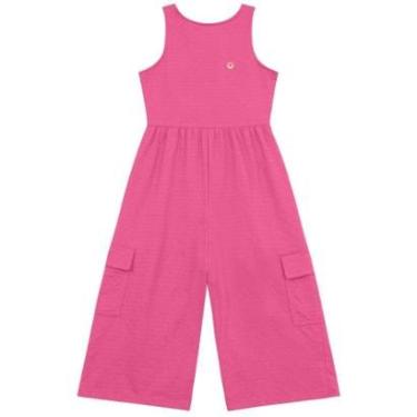 Imagem de Macacão infantil menina texturizado Brandili-Feminino