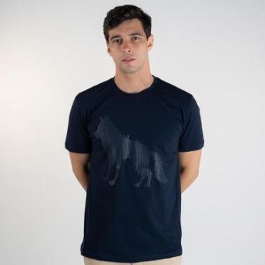 Imagem de Camiseta Acostamento Alto Relevo Azul Marinho-Masculino