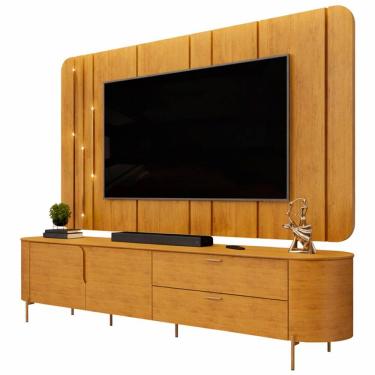 Imagem de Rack Para Sala com Painel Para TV 75 Pol Dion D05 Cedro - Lyam Decor