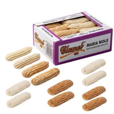 Imagem de Doce de maria Mole Sabor Coco Clamel 50 Unidades Tradicional Delicioso