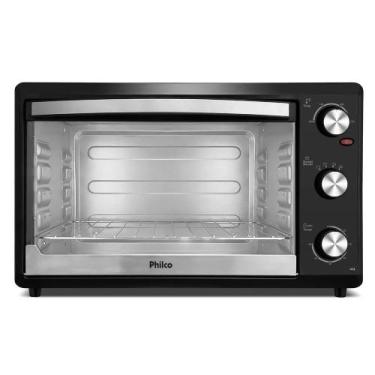 Imagem de Forno Elétrico Philco 44L PFE44P Dupla Resistência 127V, Preto, 110V