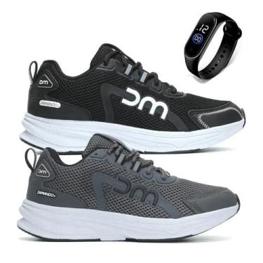 Imagem de Kit 2 Pares Tênis Esportivo Unissex Exercício Funcional Caminhada Corr