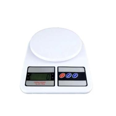 Imagem de Balança Digital Cozinha DE 1g A 10kg Branca Nutrição PESO - PESO DIGIT