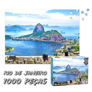 Imagem de Quebra-Cabeça Rio de Janeiro Brasil c/ 1000 Peças - Pais e filhos