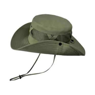 Imagem de Chapéu de Pesca Masculino Respirável - Nylon, Grandes Abas, Proteção S