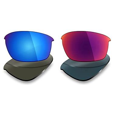 Imagem de 2 pares de lentes polarizadas de substituição da Mryok para óculos de sol Oakley Bottle Rocket – Opções