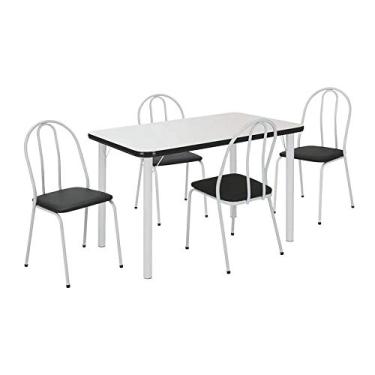 Imagem de Conjunto de Mesa com 4 Cadeiras Cintía Branco