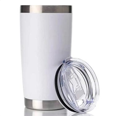 Imagem de Copo Térmico de Inox 550ml Branco - Catuaí