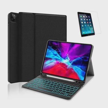 Imagem de Capa com Teclado Retroiluminado para iPad 8ª 10.2 e Pelicula